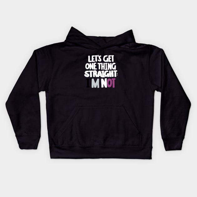 Asexual Demisexual Pride Kids Hoodie by iseasilyamused